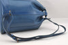 Authentic Louis Vuitton Epi Randonnee PM Shoulder Bag Blue M52355 LV 8331I