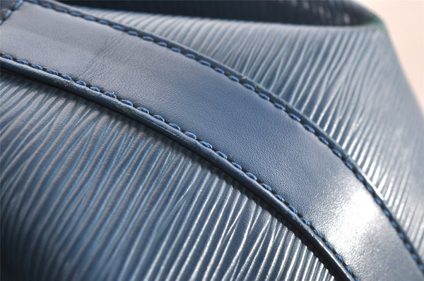 Authentic Louis Vuitton Epi Randonnee PM Shoulder Bag Blue M52355 LV 8331I