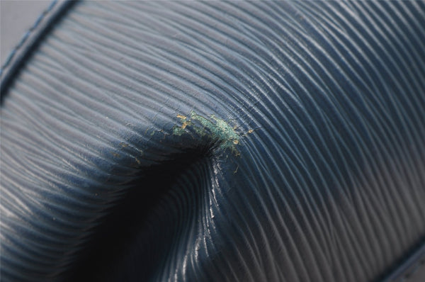 Authentic Louis Vuitton Epi Randonnee PM Shoulder Bag Blue M52355 LV 8331I