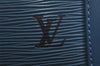 Authentic Louis Vuitton Epi Randonnee PM Shoulder Bag Blue M52355 LV 8331I