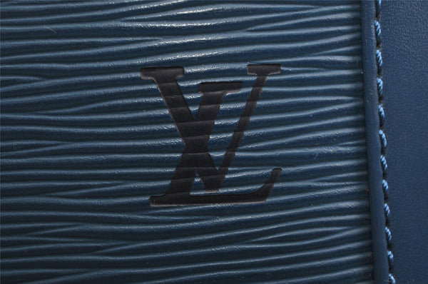 Authentic Louis Vuitton Epi Randonnee PM Shoulder Bag Blue M52355 LV 8331I