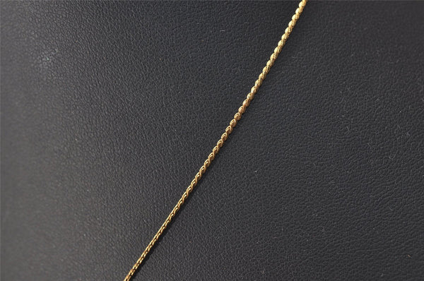 Authentic Christian Dior Gold Tone Chain Pendant Necklace CD 8331J