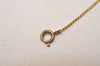 Authentic Christian Dior Gold Tone Chain Pendant Necklace CD 8331J