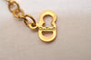 Authentic Christian Dior Gold Tone Chain Pendant Necklace CD 8331J