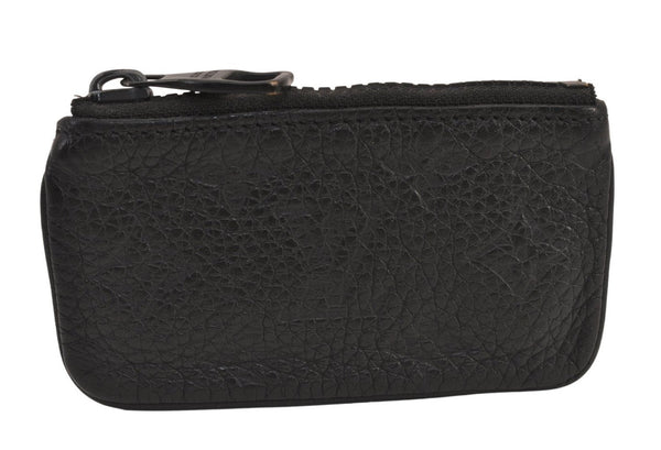Authentic Louis Vuitton Taurillon Monogram Pochette Cles Black M67452 LV 8331M