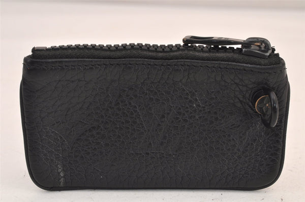 Authentic Louis Vuitton Taurillon Monogram Pochette Cles Black M67452 LV 8331M