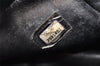 Auth CHANEL Unborn Calf Leather Bicolore Chain Shoulder Tote Bag Black CC 8332I