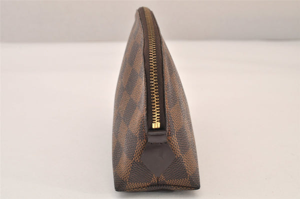Authentic Louis Vuitton Damier Pochette Cosmetic PM Pouch N47516 LV 8332M