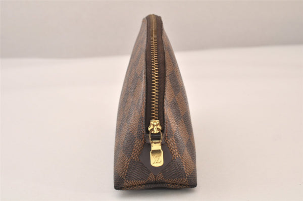 Authentic Louis Vuitton Damier Pochette Cosmetic PM Pouch N47516 LV 8332M