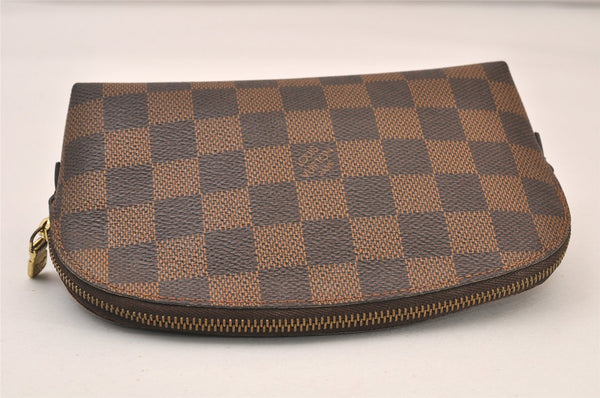 Authentic Louis Vuitton Damier Pochette Cosmetic PM Pouch N47516 LV 8332M