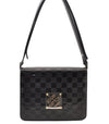 Authentic Louis Vuitton Damier Vernis Cabaret Shoulder Bag Black M92124 LV 8333I