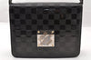 Authentic Louis Vuitton Damier Vernis Cabaret Shoulder Bag Black M92124 LV 8333I