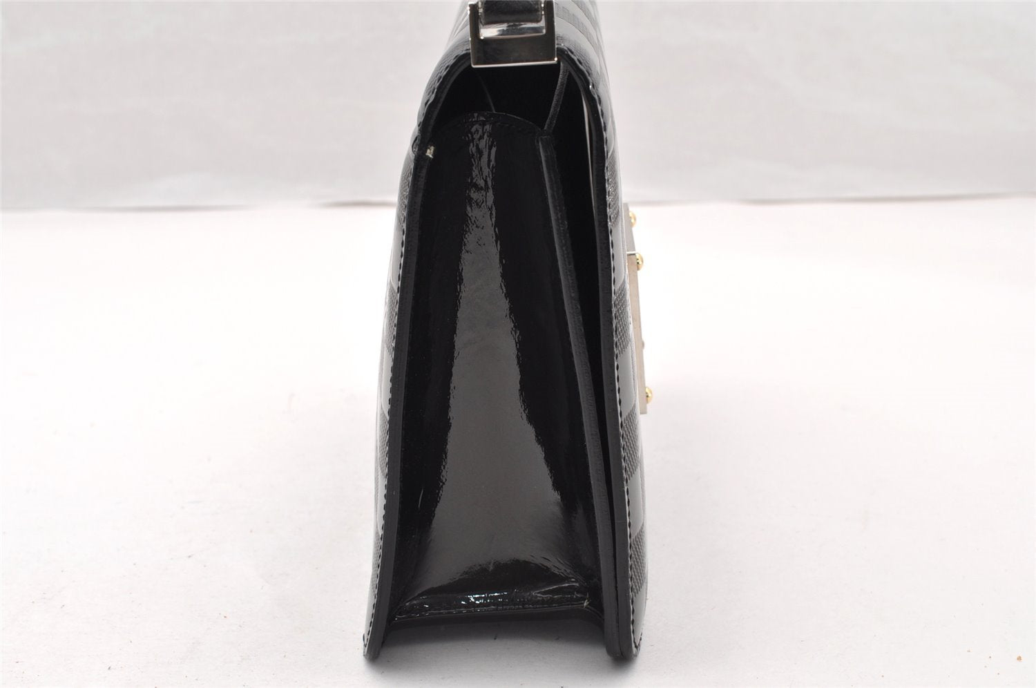 Authentic Louis Vuitton Damier Vernis Cabaret Shoulder Bag Black M92124 LV 8333I