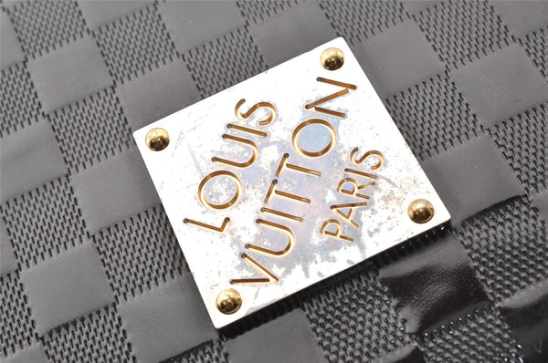 Authentic Louis Vuitton Damier Vernis Cabaret Shoulder Bag Black M92124 LV 8333I