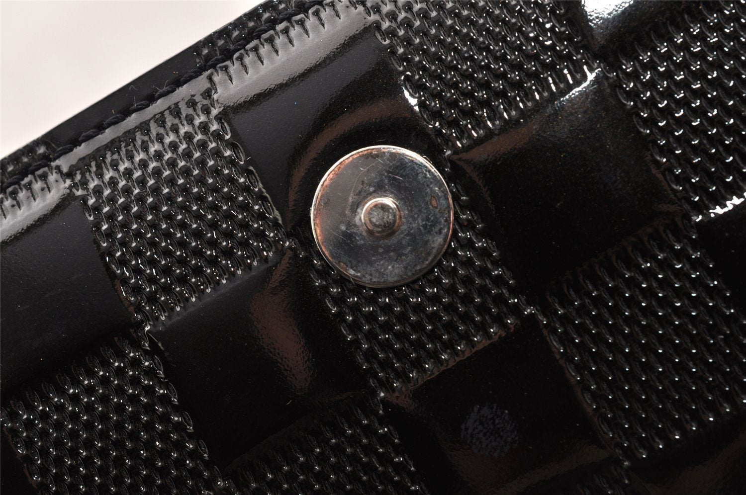 Authentic Louis Vuitton Damier Vernis Cabaret Shoulder Bag Black M92124 LV 8333I