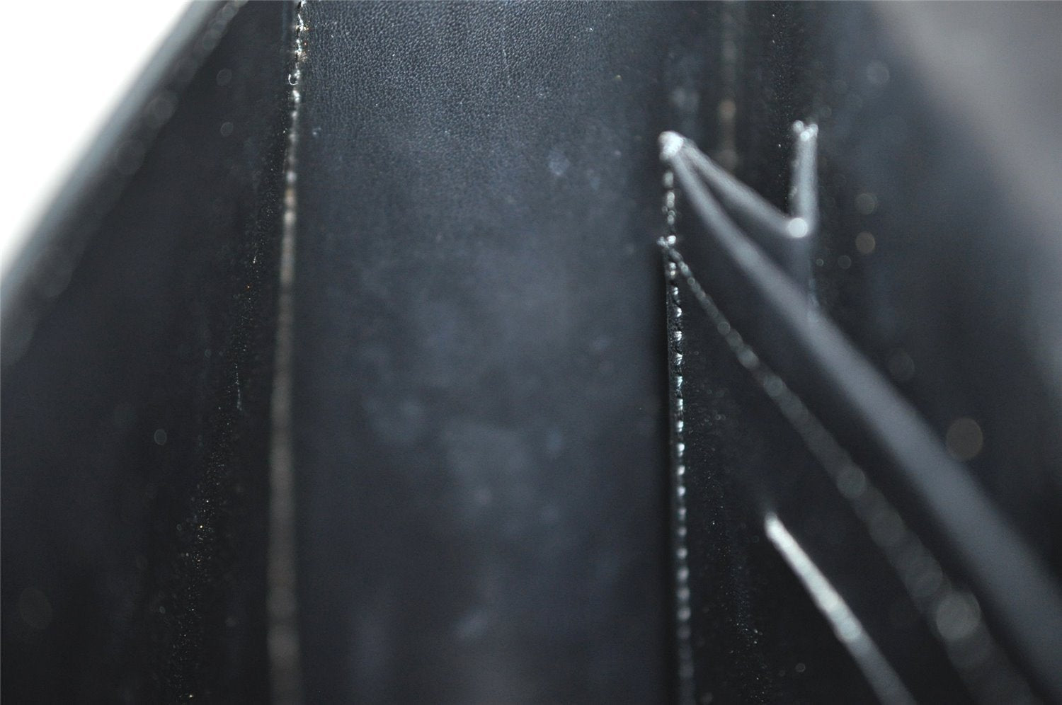 Authentic Louis Vuitton Damier Vernis Cabaret Shoulder Bag Black M92124 LV 8333I