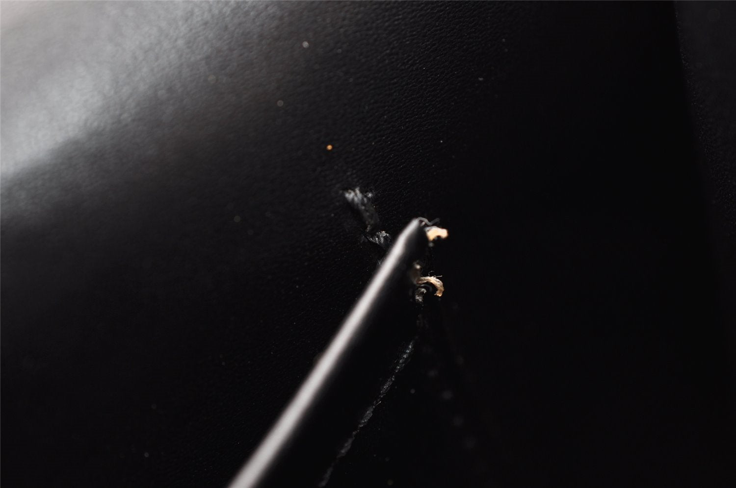 Authentic Louis Vuitton Damier Vernis Cabaret Shoulder Bag Black M92124 LV 8333I