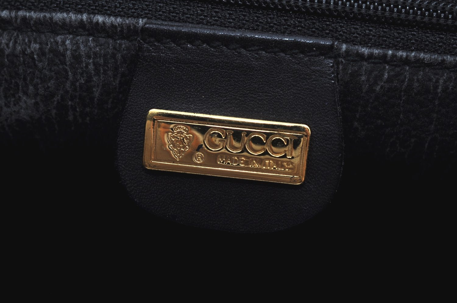 Authentic GUCCI Vintage Micro GG PVC Leather Shoulder Tote Bag Black 8334H