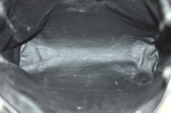 Authentic GUCCI Vintage Micro GG PVC Leather Shoulder Tote Bag Black 8334H