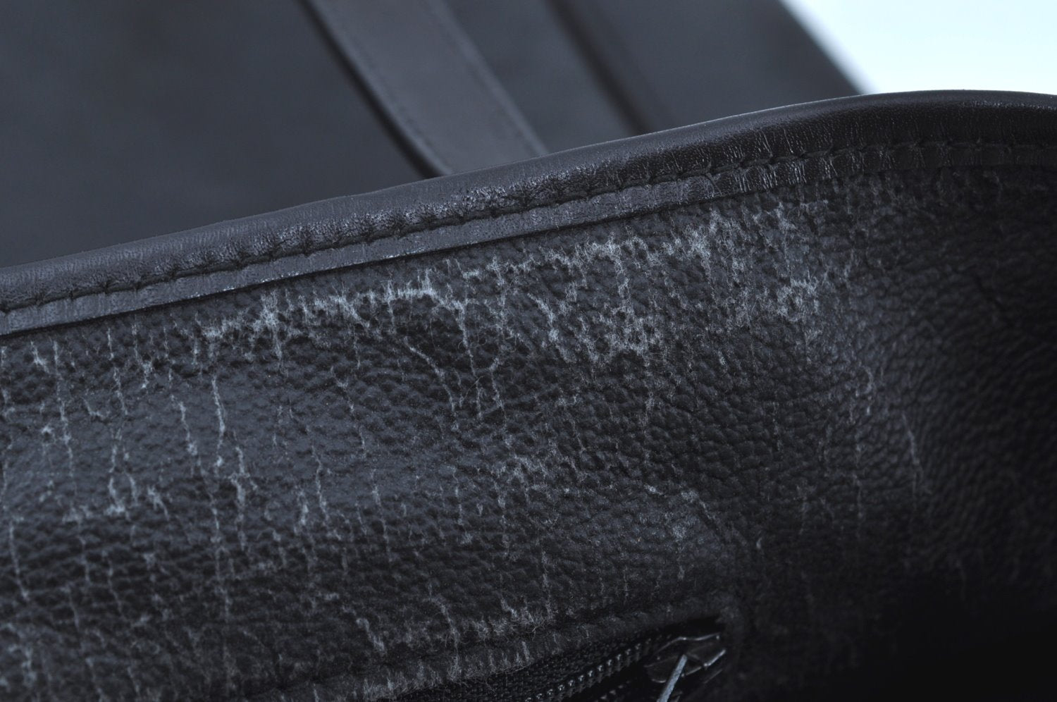 Authentic GUCCI Vintage Micro GG PVC Leather Shoulder Tote Bag Black 8334H