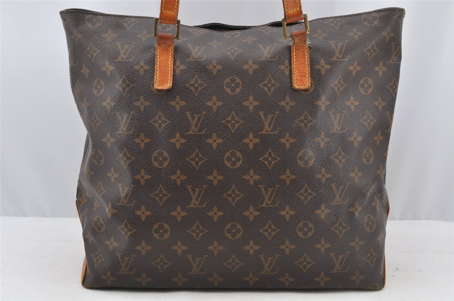 Authentic Louis Vuitton Monogram Cabas Mezzo Shoulder Tote Bag M51151 Junk 8334I