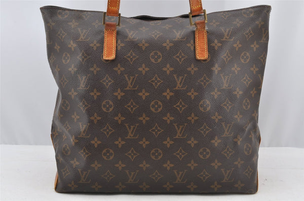 Authentic Louis Vuitton Monogram Cabas Mezzo Shoulder Tote Bag M51151 Junk 8334I