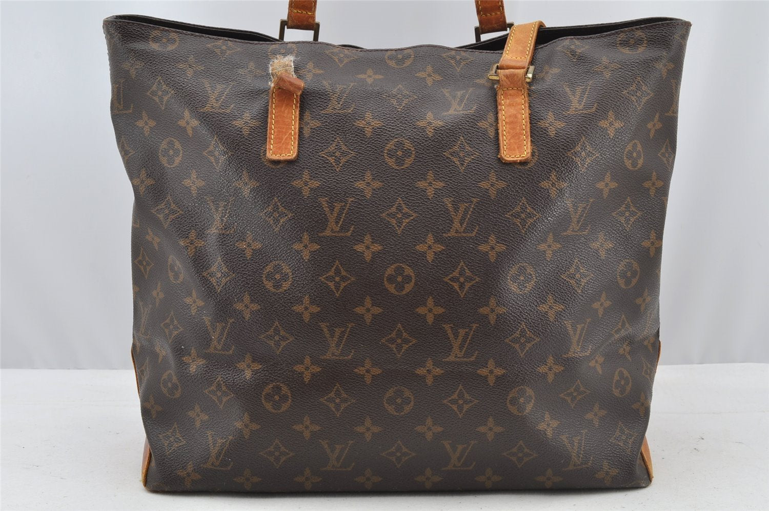 Authentic Louis Vuitton Monogram Cabas Mezzo Shoulder Tote Bag M51151 Junk 8334I