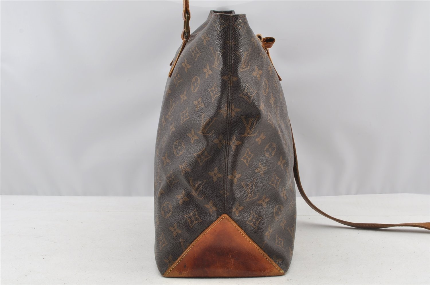 Authentic Louis Vuitton Monogram Cabas Mezzo Shoulder Tote Bag M51151 Junk 8334I