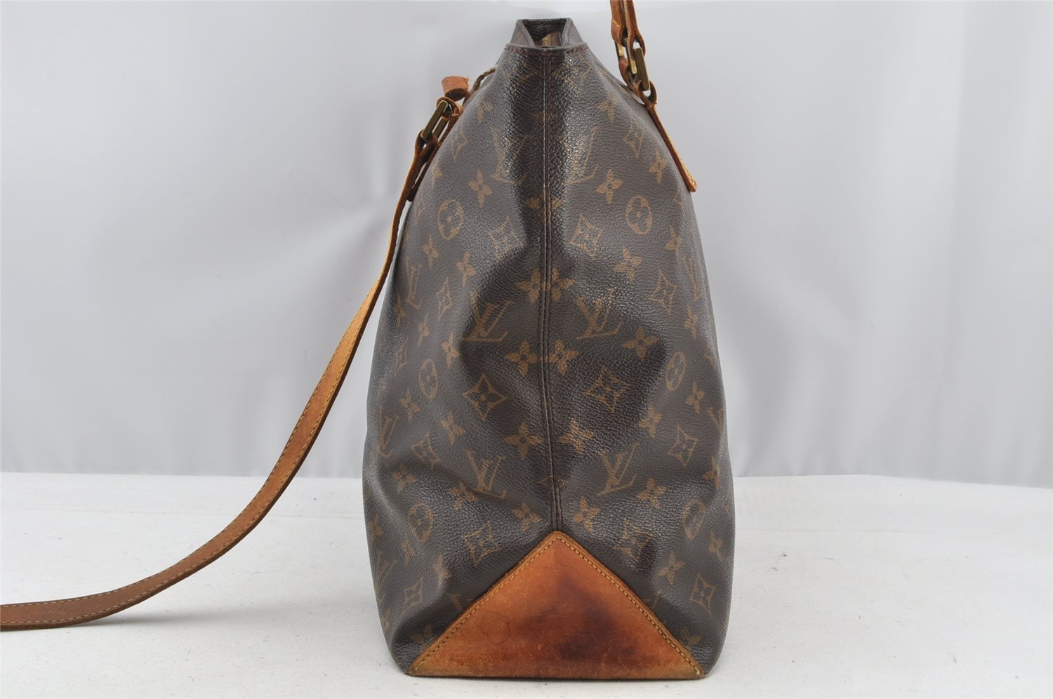 Authentic Louis Vuitton Monogram Cabas Mezzo Shoulder Tote Bag M51151 Junk 8334I