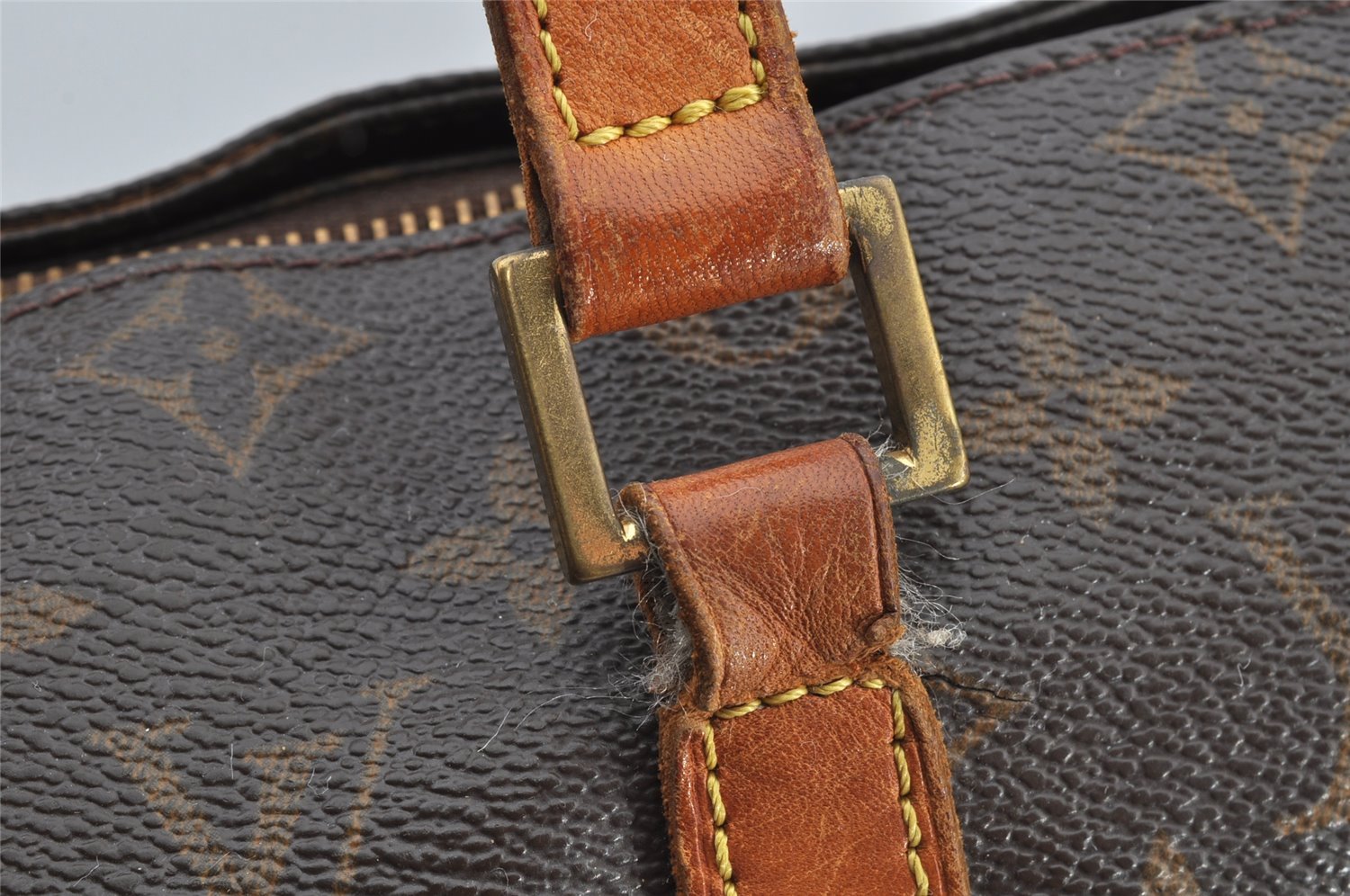 Authentic Louis Vuitton Monogram Cabas Mezzo Shoulder Tote Bag M51151 Junk 8334I