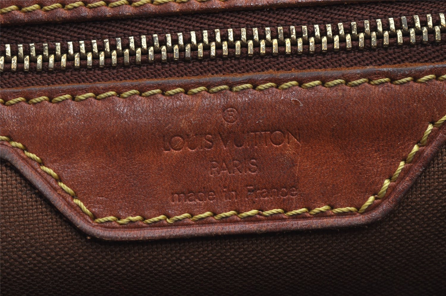 Authentic Louis Vuitton Monogram Cabas Mezzo Shoulder Tote Bag M51151 Junk 8334I