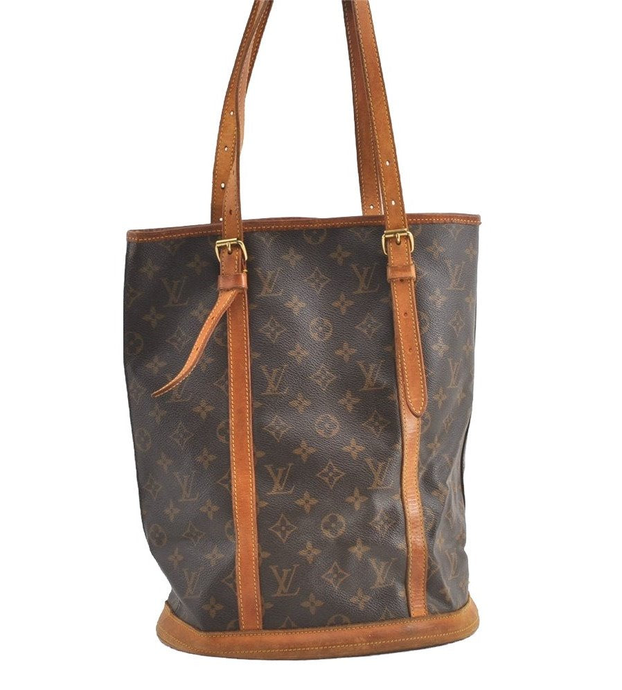 Authentic Louis Vuitton Monogram Bucket GM Shoulder Tote Bag M42236 LV 8334J