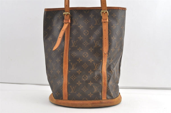 Authentic Louis Vuitton Monogram Bucket GM Shoulder Tote Bag M42236 LV 8334J