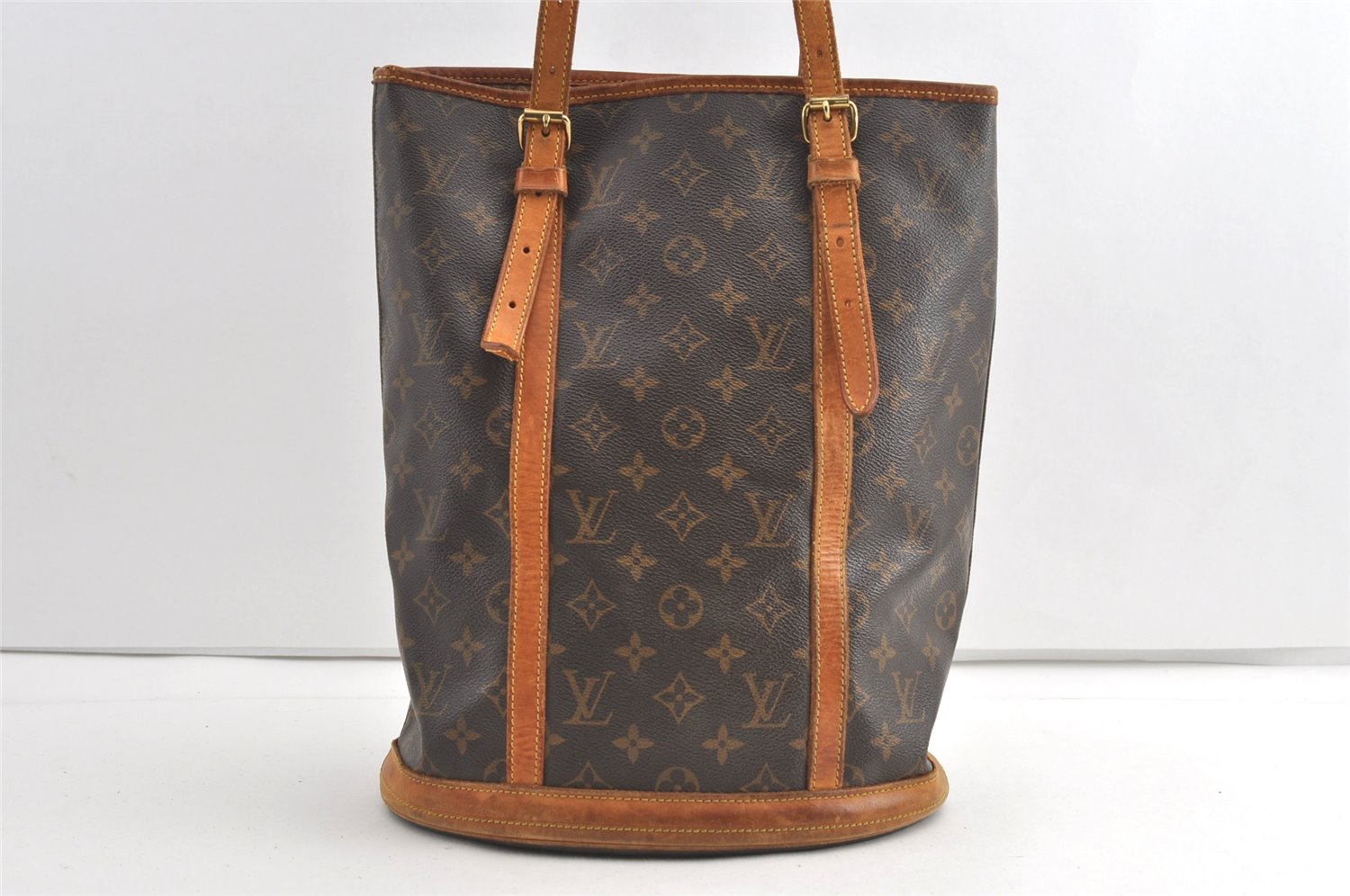 Authentic Louis Vuitton Monogram Bucket GM Shoulder Tote Bag M42236 LV 8334J