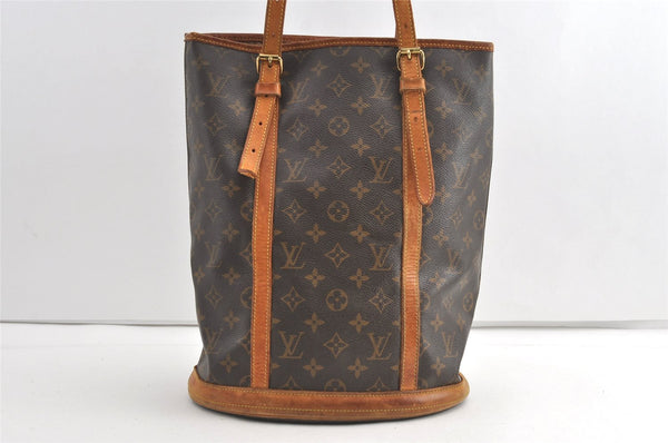 Authentic Louis Vuitton Monogram Bucket GM Shoulder Tote Bag M42236 LV 8334J