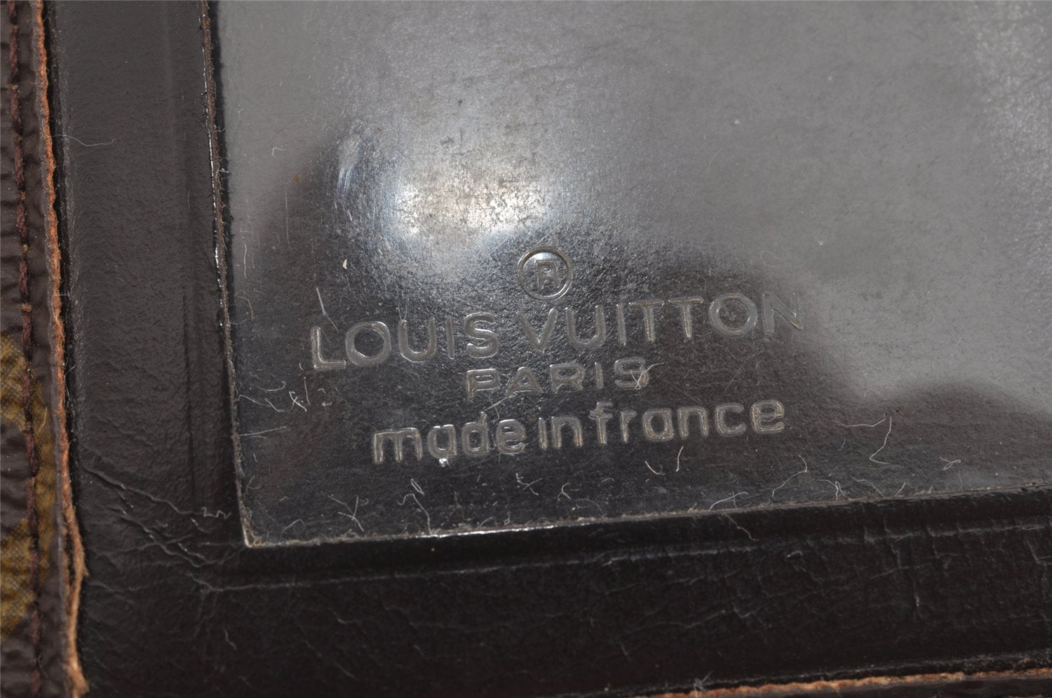 Auth Louis Vuitton Monogram Porte 2 Cartes Vertical Pass Case Old Model LV 8335J