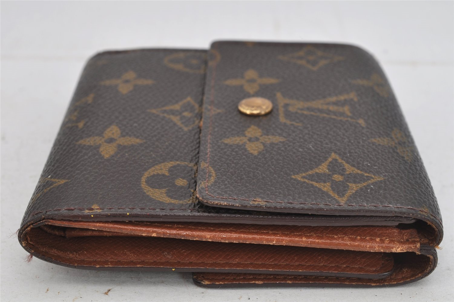 Authentic Louis Vuitton Monogram M61652 Porte Monnaie Billet Carte Credit 8336J