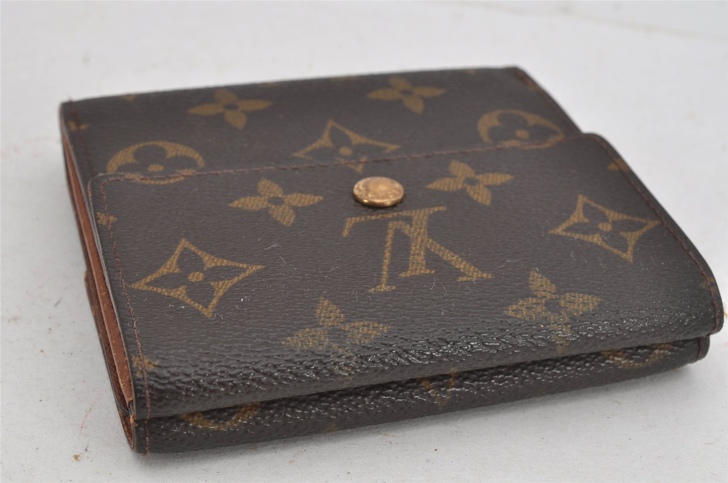 Authentic Louis Vuitton Monogram M61652 Porte Monnaie Billet Carte Credit 8336J