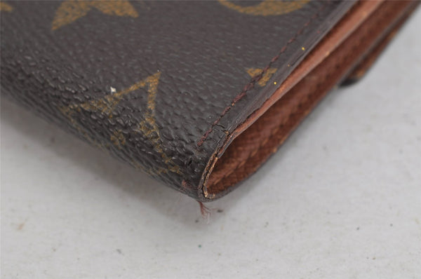 Authentic Louis Vuitton Monogram M61652 Porte Monnaie Billet Carte Credit 8336J