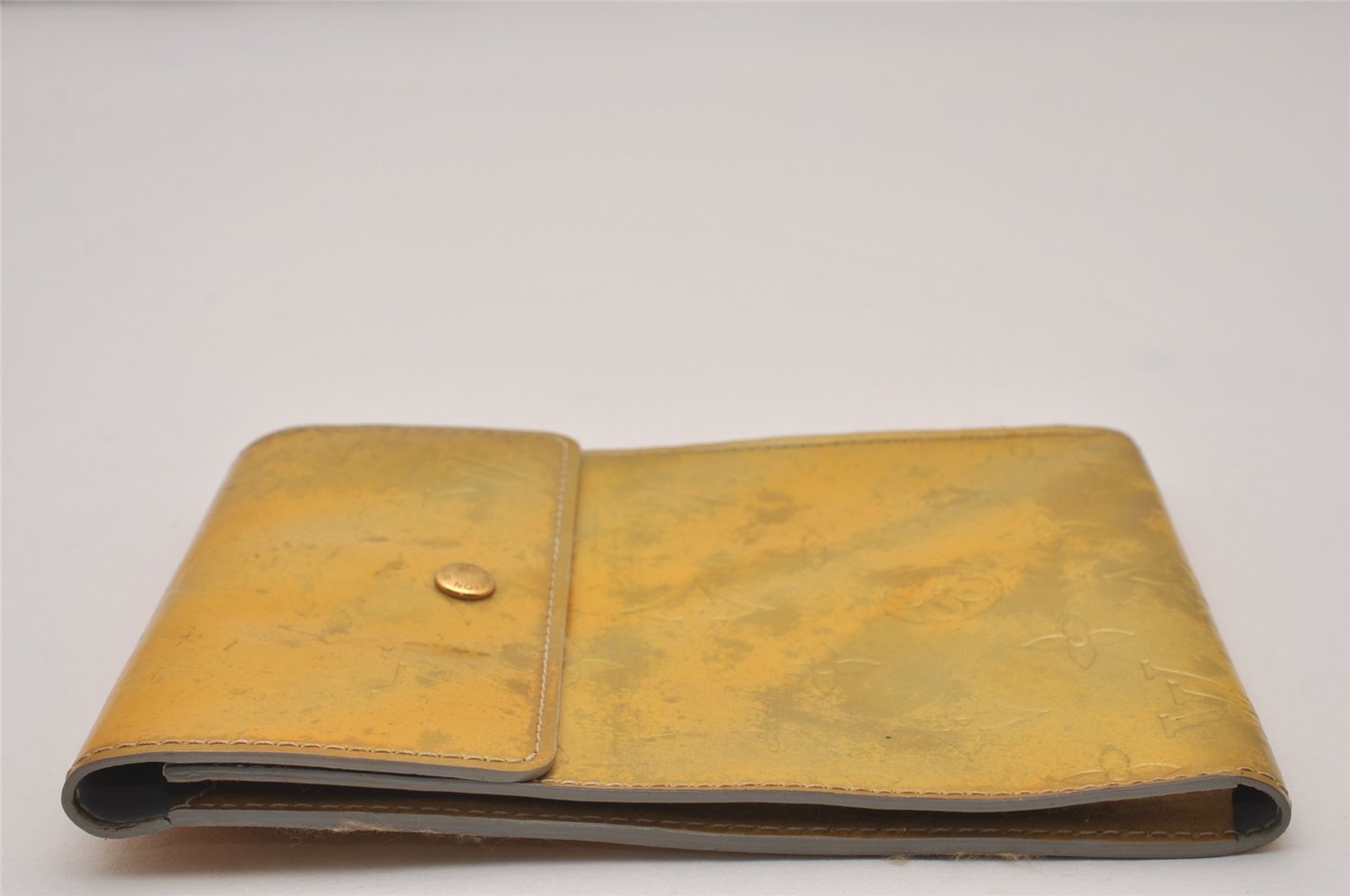 Authentic Louis Vuitton Vernis Kenmare Shoulder Cross Bag Pouch Yellow LV 8337I