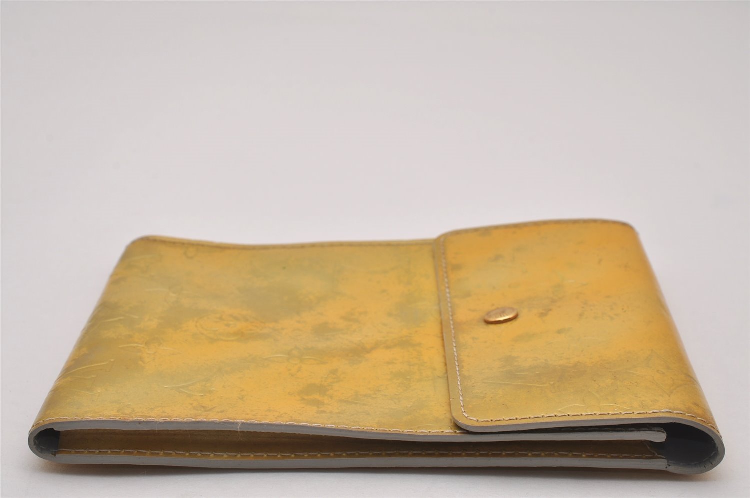 Authentic Louis Vuitton Vernis Kenmare Shoulder Cross Bag Pouch Yellow LV 8337I