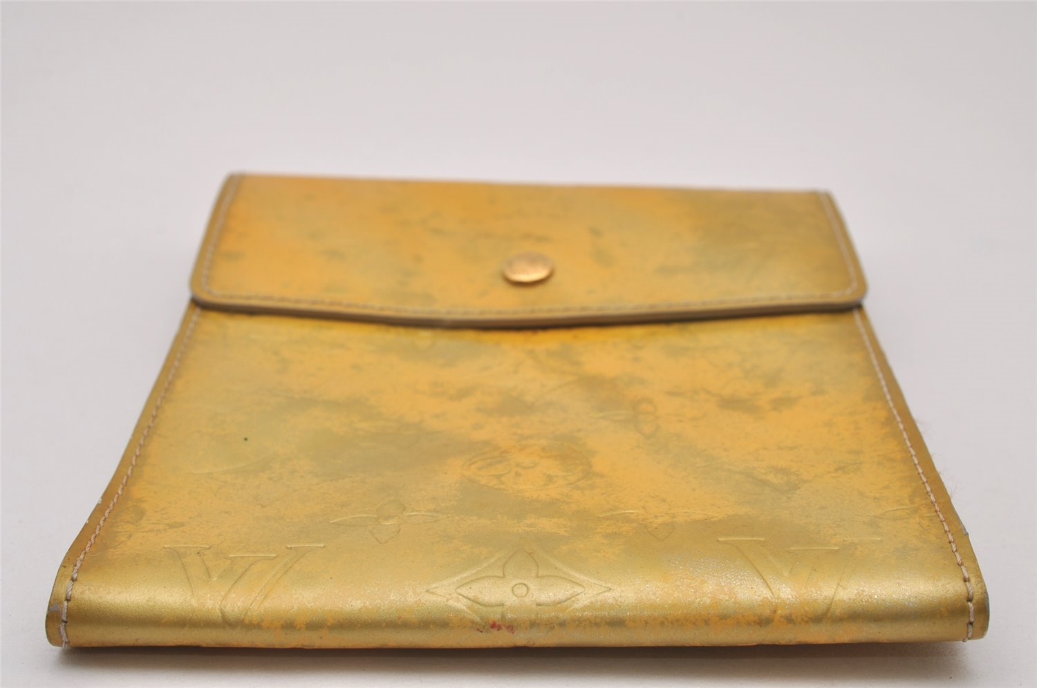 Authentic Louis Vuitton Vernis Kenmare Shoulder Cross Bag Pouch Yellow LV 8337I