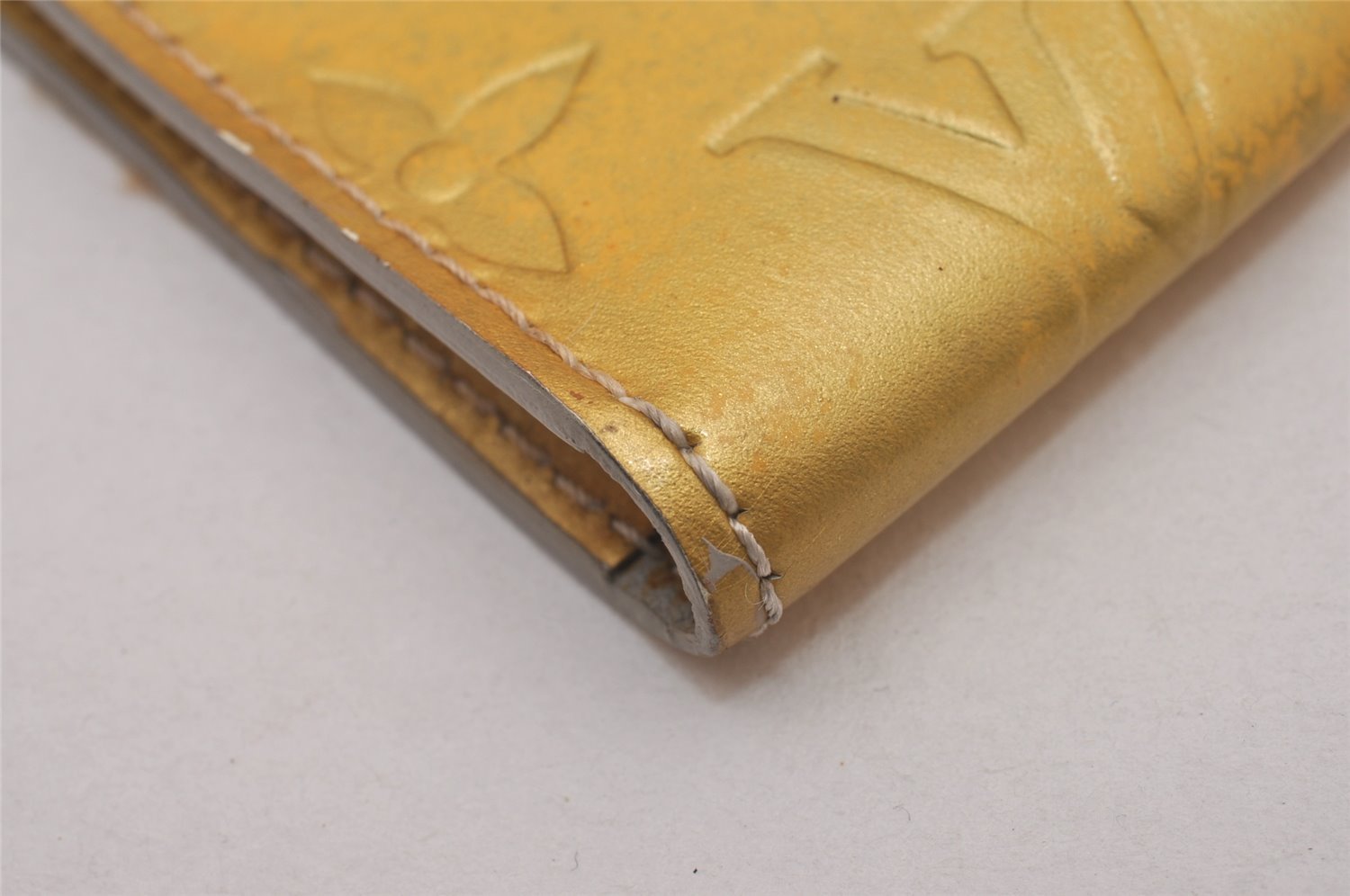 Authentic Louis Vuitton Vernis Kenmare Shoulder Cross Bag Pouch Yellow LV 8337I