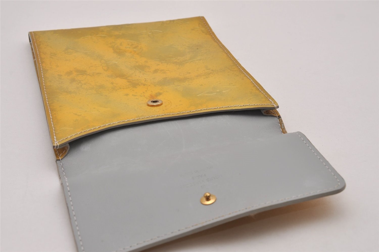 Authentic Louis Vuitton Vernis Kenmare Shoulder Cross Bag Pouch Yellow LV 8337I