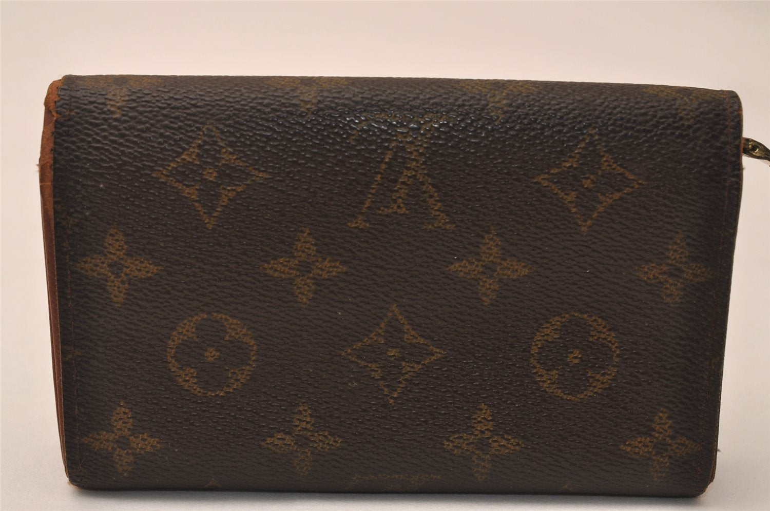 Auth Louis Vuitton Monogram Porte Monnaie Billets Tresor Wallet M61730 LV 8337J