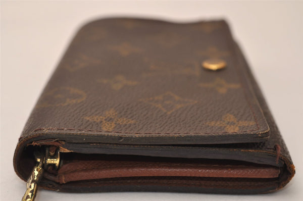 Auth Louis Vuitton Monogram Porte Monnaie Billets Tresor Wallet M61730 LV 8337J