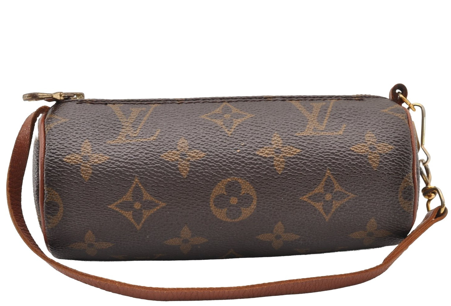 Authentic Louis Vuitton Monogram Papillon Pouch Old Model LV 8338I