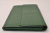 Auth Louis Vuitton Epi Pochette Porte Monnaie Credit Wallet M63574 Green 8338J