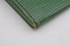 Auth Louis Vuitton Epi Pochette Porte Monnaie Credit Wallet M63574 Green 8338J