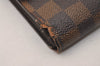 Authentic Louis Vuitton Damier Porte Tresor Etui Papier Wallet N61202 Junk 8339J